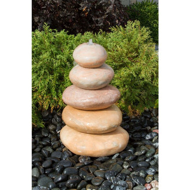Real Stone Fountains ABART7130 30″ Coral Marble - Cairn Fountain Kit Fountain Blue Thumb
